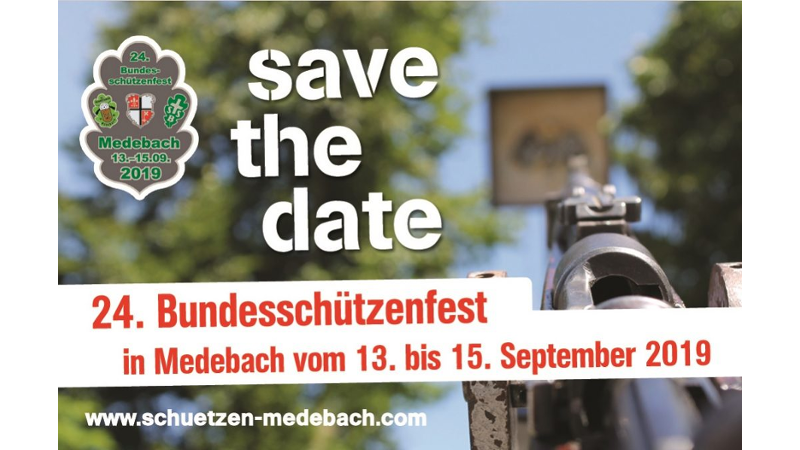 Bundesschützenfest 2019 - Save the Date